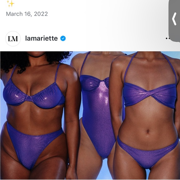La’Mariette Other - Bikini Set La’Mariette x Selena Gomez Shimmer purple READ size description